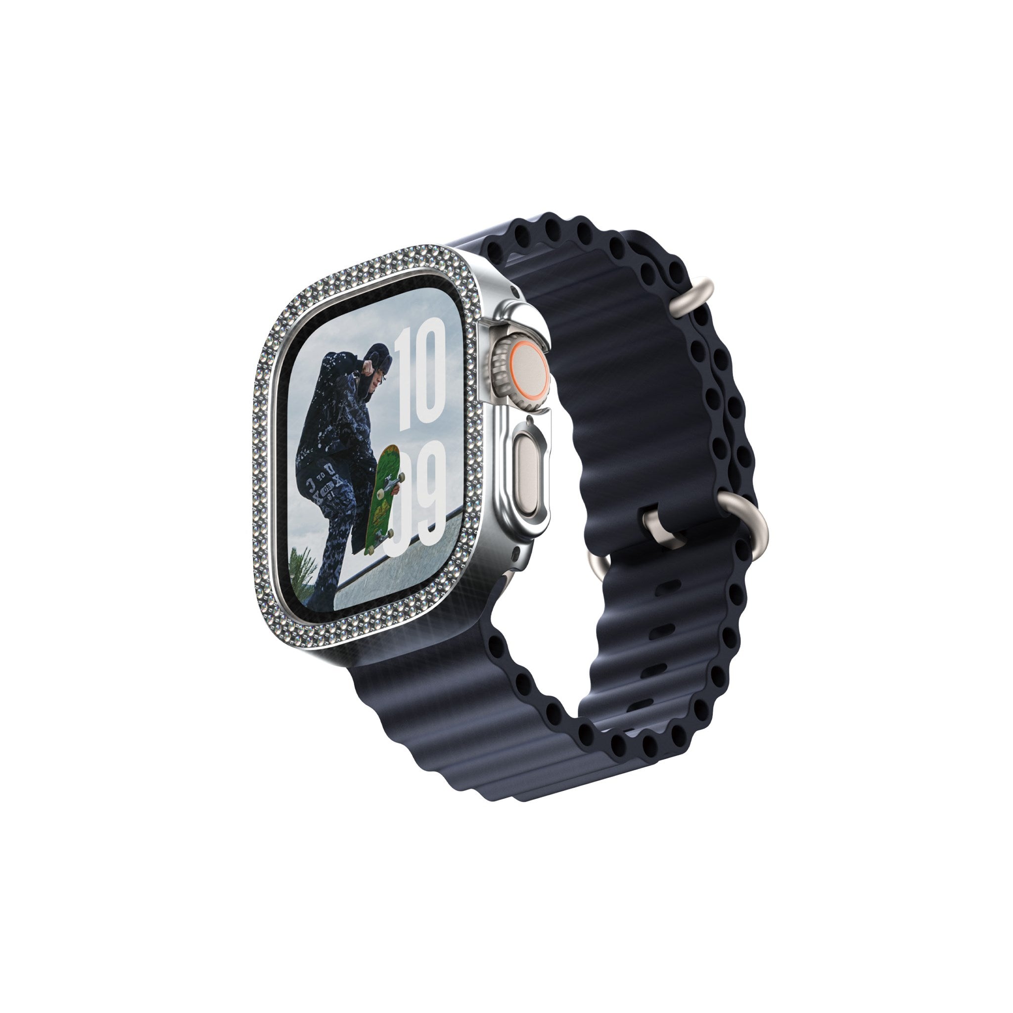 SAFE. by PanzerGlass® Bling Bumper Sølv Apple Watch Ultra 3 | Ultra 2 | Ultra | 49mm